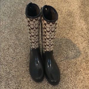 Coach rain boots
